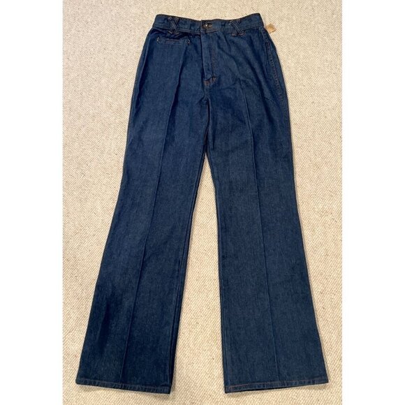 Montgomery Ward Jeans Size 16 Wide Leg Pockets Hong Kong 70s NWT VINTAGE NOS - Picture 1 of 8